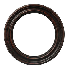 Elegant, round wooden frame with classic design, perfect for pictures, mirrors, or artwork, adding a touch of sophistication to any decor.