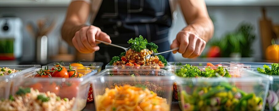 Person enjoying a healthy meal prep session, symbolizing proactive nutrition