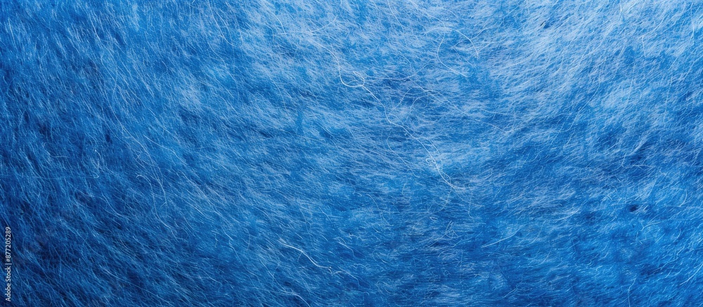 Poster Blue abstract background featuring a felt texture with copy space image