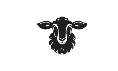 Sheep Logo black simple Design