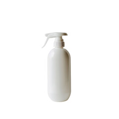 Minimalist white plastic pump bottle ideal for liquid soap, sanitizer, or lotion. Perfect for bathroom or kitchen decor and organization.