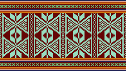 Light geometric pillow pattern seamless pattern, seamless knitted pattern