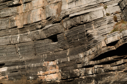 Textured Rock Wall in Portovenere
