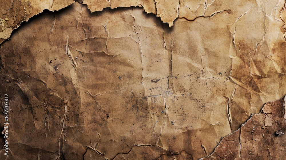 Poster aged grungy paper texture for backgrounds and weathered poster design with text space