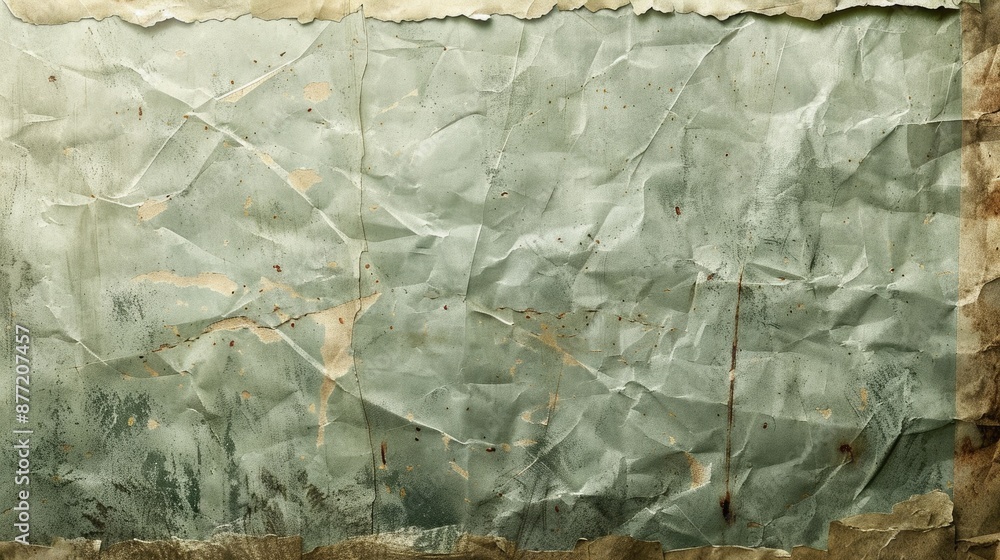 Poster aged paper backdrop with empty paper texture and worn wall pattern for text