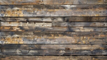 Fototapeta premium Antique wooden backdrop with horizontal planks from a historic dwelling