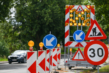 circulation trafic travaux chantier route 30 vitesse limite