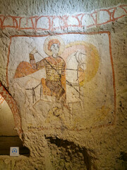 Medieval Fresco in Cappadocia Cave