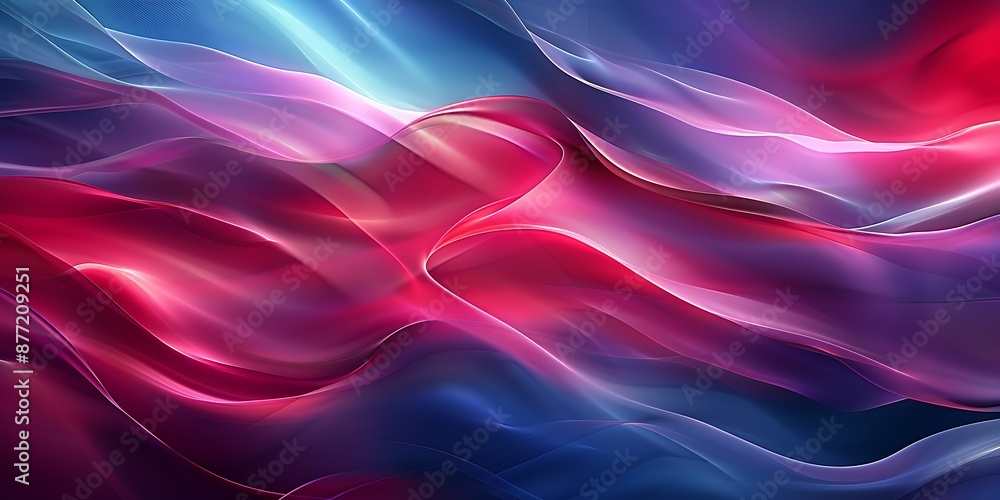 Poster a beautiful abstract background with a gradient and smooth curves that form an elegant shape, giving