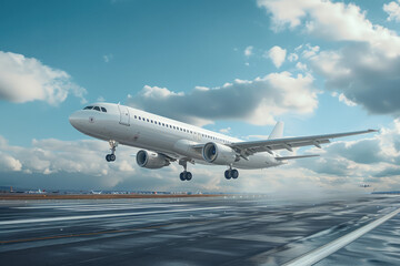 Obraz premium A sleek and modern sports car with a reflective blue body showcased under bright lights in a showroom with blurred company logo behind