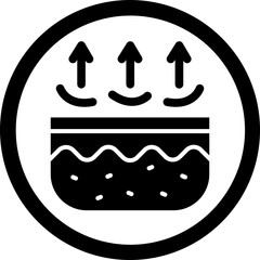 Dead Skin Vector Glyph Black Icon