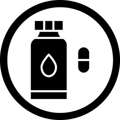 Obraz premium Suplement Vector Glyph Black Icon