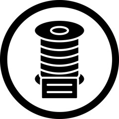 Filament Glyph Black Icon