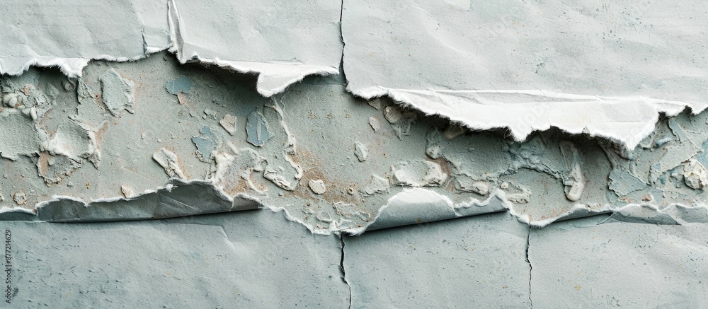 Poster close up of a torn paper with copy space image available