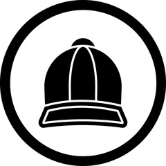 Cap Glyph Black Icon