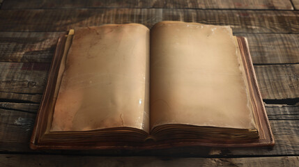 Open Journal with Blank Pages Representing Possibilities and Beginnings