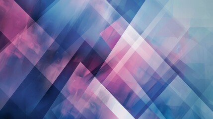 Abstract geometric background with diagonal stripes and blurry, watercolor-like texture