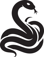 snake  silhouette vector Art Illustration DesignPrint
