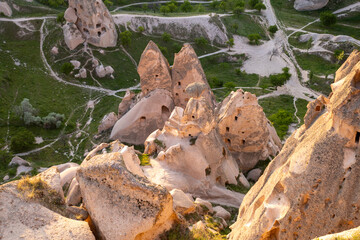 Uchisar Castle Rock formation in Cappadocia