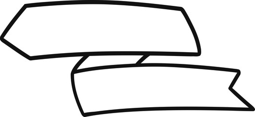 Handdrawn Ribbon Banner