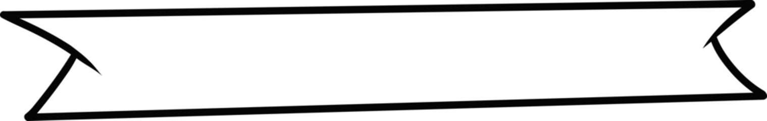 Handdrawn Ribbon Banner