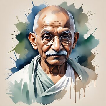 Mahatma Gandhi Digital Art HD