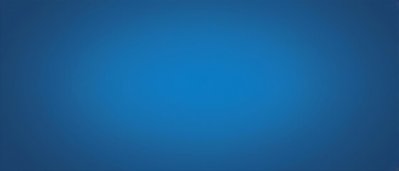 Obraz premium Blue gradient background banner featuring a soft color transition with empty space for text