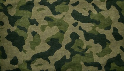 Green military camouflage pattern background with texture for fabric design