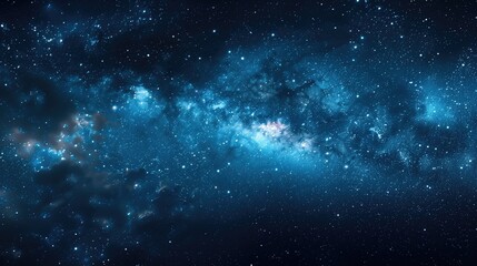 Naklejka premium Starry Night: A clear, star-filled night sky, symbolizing the hope and wonder of the universe