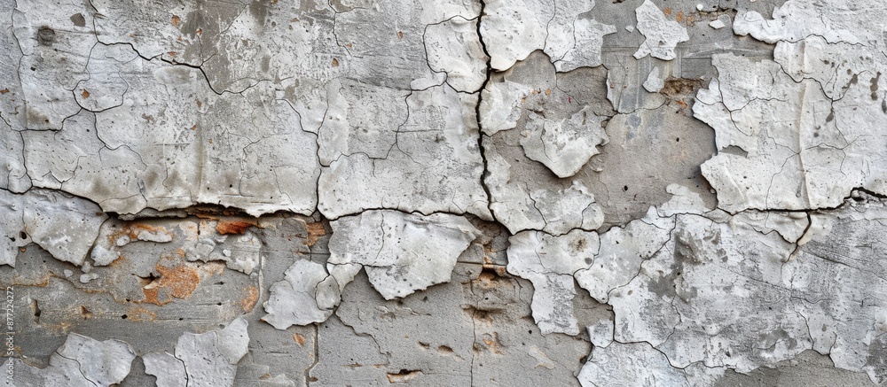 Poster detailed close up shot of a concrete wall suitable as a background with copy space image