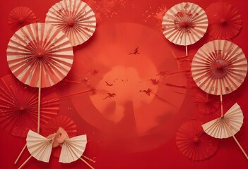 lunar new year red background