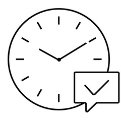 Time Clocks Icon Vector Illustration