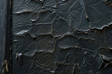 Black Paper Texture. Vintage Page of an Old Photo Album with Textured Background