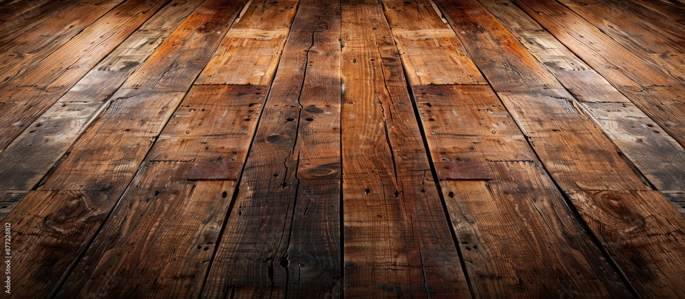 Poster stock photos of a wooden floor background with ample copy space image for text