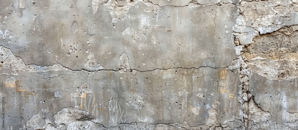 Aufkleber Texture of a concrete wall with imperfections and grainy surface ideal for backgrounds or design projects where a copy space image is needed