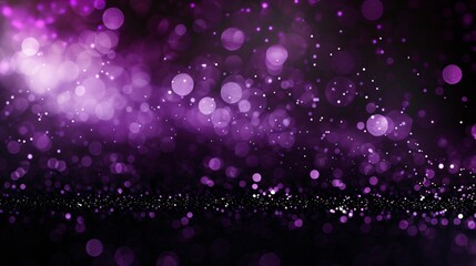lumi&egrave;re &eacute;tincelantes violettes et effet bokeh, arri&egrave;re plan graphique, ia g&eacute;n&eacute;rative 