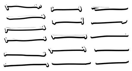 set of dividers. vector lines