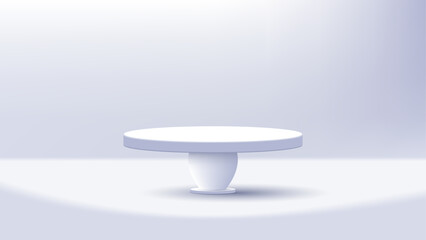 white blue table podium background