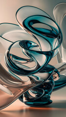 Glass Mirage Captured in a Photorealistic 3D Render