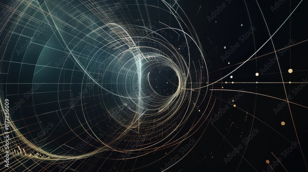 Poster abstract technology background. the concept of science, technology, the internet and the network. 3d