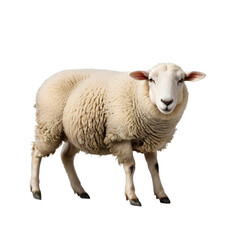 Fototapeta premium Sheep isolated on transparent background