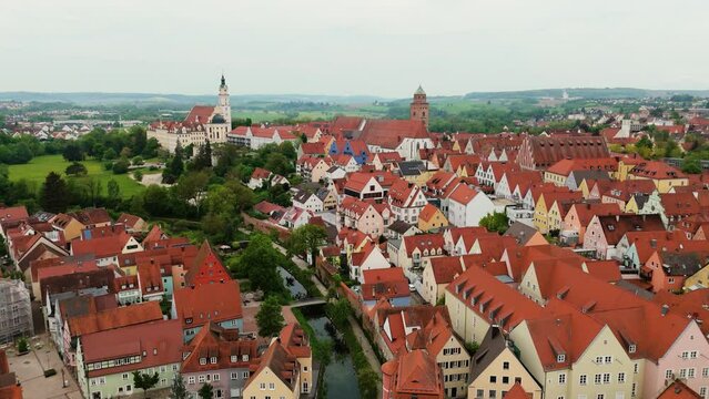 Stunning Aerial View of Donauw&ouml;rth