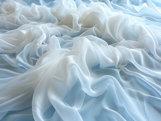 Obraz premium Exploring the Elegance and Fluidity of Silk Textures in Modern Design