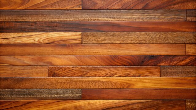 Rich and Varied Wood Grain Patterns in a Wooden Wall Panel