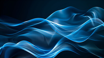 Obraz premium Beautiful Modern Background ,blue abstract background subtle smoke curves texture ,Abstract blue water fantasy fractal texture background