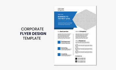 Flyer design. Corporate business flyer template vector. A corporate Flyer is a Great  tool for  promoting your business.