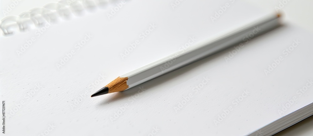Poster Notepad for jotting down notes with blank space for text or drawings. with copy space image. Place for adding text or design