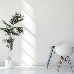 white chair in a office