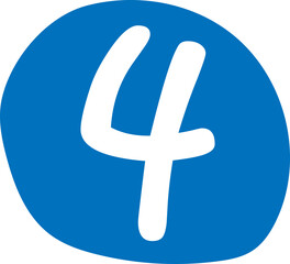 symbol on blue background