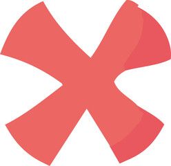 Fototapeta premium red cross mark
